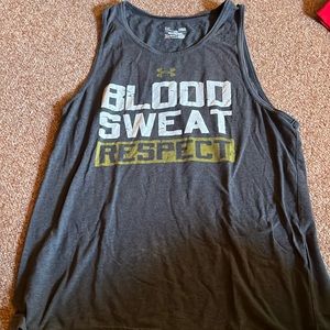 Under Armour Blood Sweat Respect Tank top large